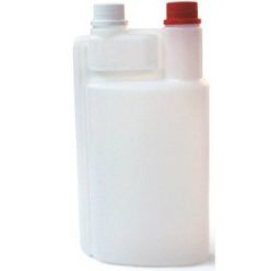   Kiehl flakon 1L-kétnyakú adagolóflakon, üres, utántölthető, fekete kupak