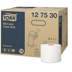   Tork toalettpapír T6 kompakt Advanced T6, 2r., extra fehér, 100m/tek, 27tek/karton