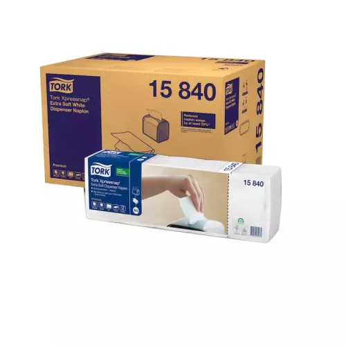 Tork szalvéta adagolós N4 "Xpressnap" Premium Extra soft, 2r., 1/4, 21,3X33cm, 500db/csg, 4000db/karton