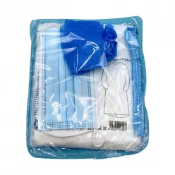   Látogató egységcsomag (köpeny, hajháló, maszk, lábzsák)