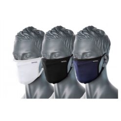   Portwest Anti-Microbial CV33 szájmaszk, 3 rétegű FEKETE, FEHÉR