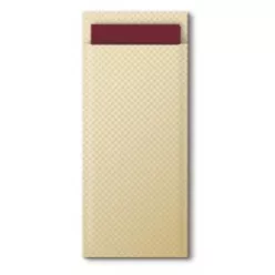   Tork evőeszköztartó Advanced 2r., 39X23cm, KRÉM+burgundi színű szalvéta, 100lap/csg, 5csg/karton