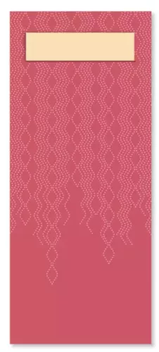 Tork evőeszköztartó Advanced 2r., 39X23cm, BURGUNDI+krém színű szalvéta, 100lap/csg, 5csg/karton