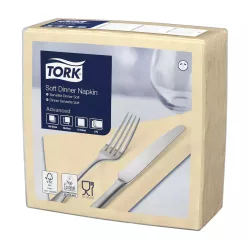   Tork szalvéta Soft Dinner 3r., 39X39, CSONT, 100db/csg, 12csg/karton