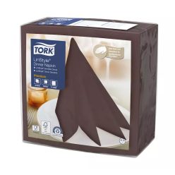   Tork szalvéta Linstyle, premium textilhatású, KAKAÓ, 39/1, 50db/csg, 12csg/karton