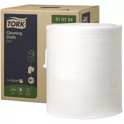   Tork tisztítókendő W1 tekercses Premium, 1r., fehér, 380m/tek, 1000lap/tek