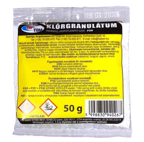 Hip-Tom klórgranulátum 50g