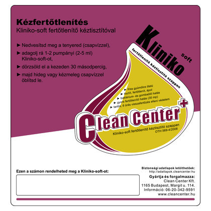 Clean Center Kliniko-soft kísérőmatrica