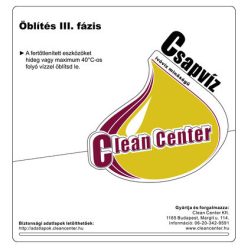 Clean Center Öblítés III. fázis kísérőmatrica