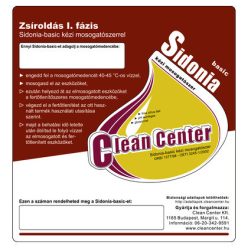 Clean Center Sidonia-basic I. fázis kísérőmatrica