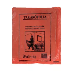 Takarófólia vékony piros 4X5m