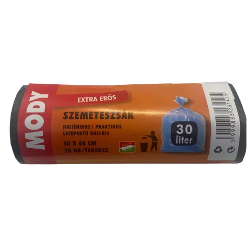 Szemeteszsák Mody (50X60, 30L, 20db/tek, 25tek/karton)