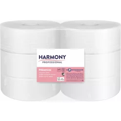   Harmony toalettpapír Jumbo 24cm-es, 2r., fehér, 195m/tek, 6tek/karton, 56karton/raklap