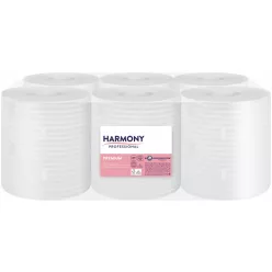   Harmony tekercses törlő 2r., fehér, 125m/tek, 6tek/karton, 44karton/raklap
