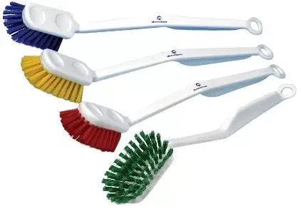 Diversey edénymosó kefe, közepes, 285x360 mm, 20 mm-es sörtékkel - Kék