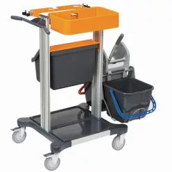   TASKI Mini Trolley Wet kis méretű, vödrös takarítókocsi 2 x 15L-es vödörrel, mérete: 111cm x 102cm x 69cm