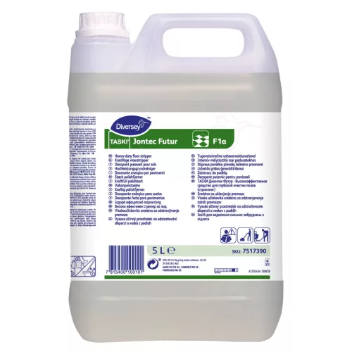 TASKI Jontec Futur fékezett habzású mélytisztítószer, eltávolítja a bevonatot minden lúgálló felületről 5L