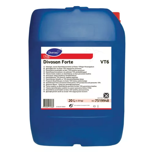 Divosan Forte VT6 20L - Perecetsav alapú folyékony fertőtlenítőszer