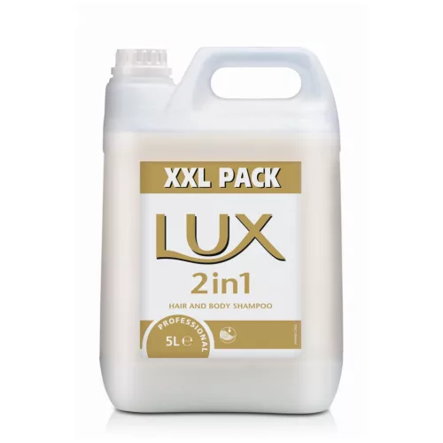 Lux Pro Formula 2 in 1, 5L - Sampon és tusfürdő egyben, intézményi felhasználóknak