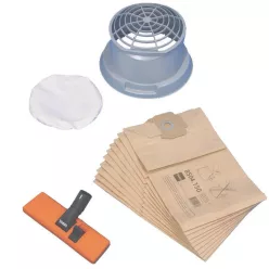   TASKI Vacumathoz Dry készlet porszívózáshoz (porszívófej, papírporzsák, kosár, vászonfilter)
