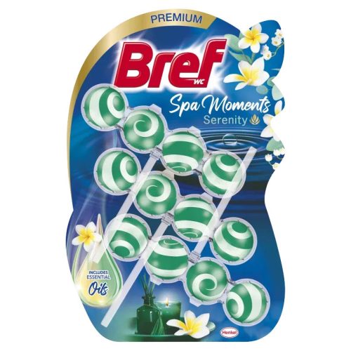 Bref wc tisztító golyós Mega Pack (3DB-OS, 9csg/karton) spa moments 3X50g serenity