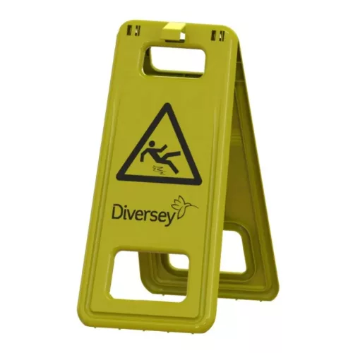 TASKI Safety Sign 280 x 580 mm kinyitható sárga csúszásveszély figyelmeztető tábla