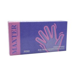   Gumikesztyű Maxter nitril PÚDER NÉLKÜLI "S" 200db/doboz, 10doboz/karton