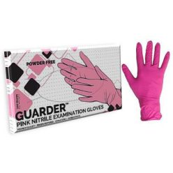   Guarder Pink gumikesztyű nitril púdermentes rózsaszín "XS" 100db/doboz