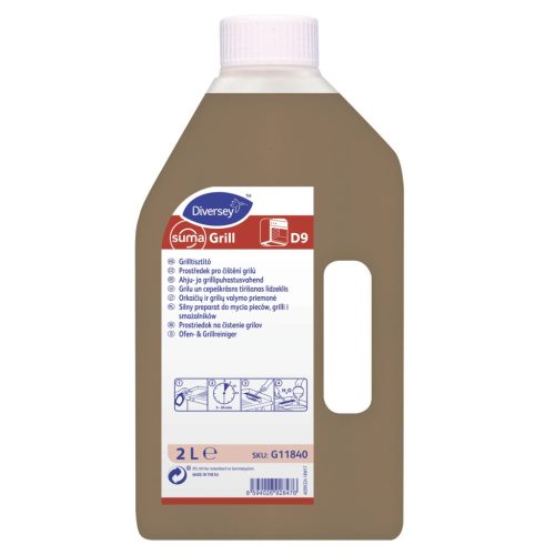 Suma D9 Grill folyékony sütő- és grilltisztító szer 2L
