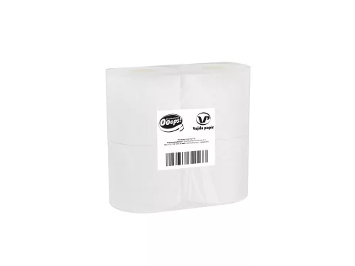 Ooops! toalettpapír kistekercses 3r., hófehér, 150lap/tek, 4tek/csg, 10csg/karton, 40karton/raklap