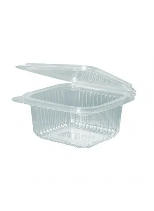 Műanyag összecsukható doboz 500ml PP (125x115x50mm) 50db/csg, 600db/karton