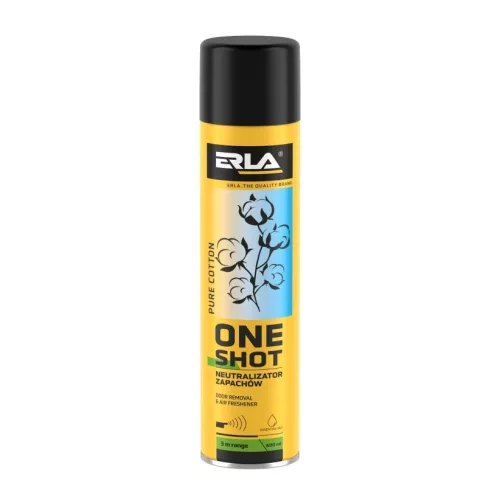 ERLA ONE SHOT 600ml - PURE COTTON - szagsemlegesítő és légfrissítő