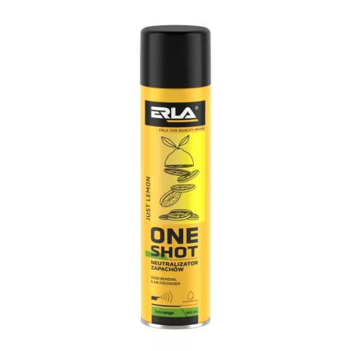 ERLA ONE SHOT 600ml - JUST LEMON - szagsemlegesítő és légfrissítő