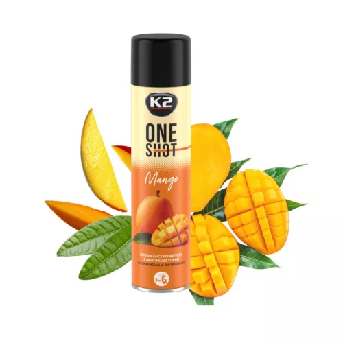 K2 ONE SHOT MANGO 600ml - Légfrissítő szagsemlegesítővel