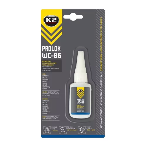 K2 PROLOK WC-06 20g cionakrilát ragasztó