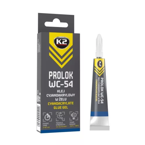 K2 PROLOK WC-54 20g cionakrilát ragasztó gél