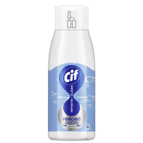 CIF Infinite+Clean All in One UTÁNTÖLTŐ 590ml Sensitive Lótuszvirág & Ásványi só