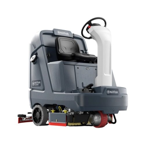 Nilfisk SC5000 860D kompakt méretű vezetőüléses 2 kefés teljesen felszerelt akkumulátoros padlótisztító