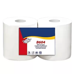   PRIOR ipari papír 2 rétegű, fehér, 180 méter/tekercs, 800lap/tekercs, 2 tekercs/karton, 70 karton/raklap