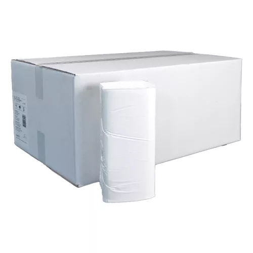 PRIOR kéztörlő V hajtogatott, 23x21cm, 2 rétegű, fehér, 150 lap/csg, 20 csg/karton (40 karton/raklap)