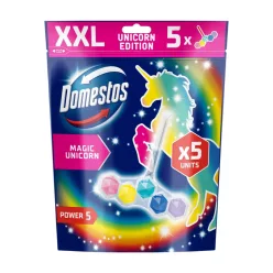 Domestos Power5 WC-frissítő blokk 5x50g Magic Unicorn