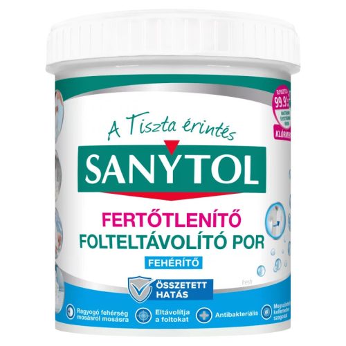 Sanytol folteltávolító, fertőtlenítős FEHÉRÍTŐ por 450g