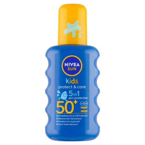 Nivea Kids Protect&Care hidratáló színezett gyermek napozó spray FF50+ 200ml