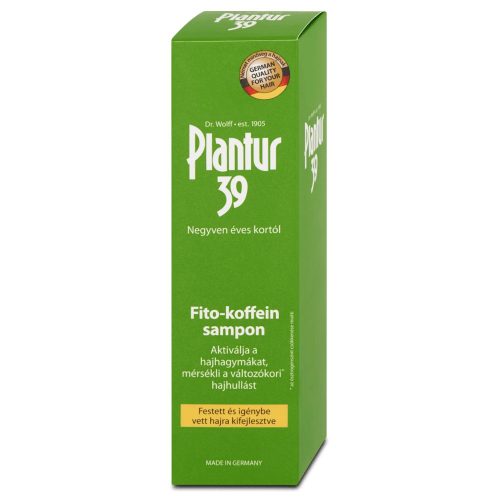 Plantur 39 Fito-koffein sampon festett és igénybevett hajra 250 ml