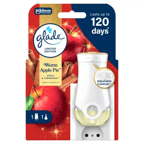Glade elektromos légfrissítő készülék+utántöltő 20ml Warm Apple Pie