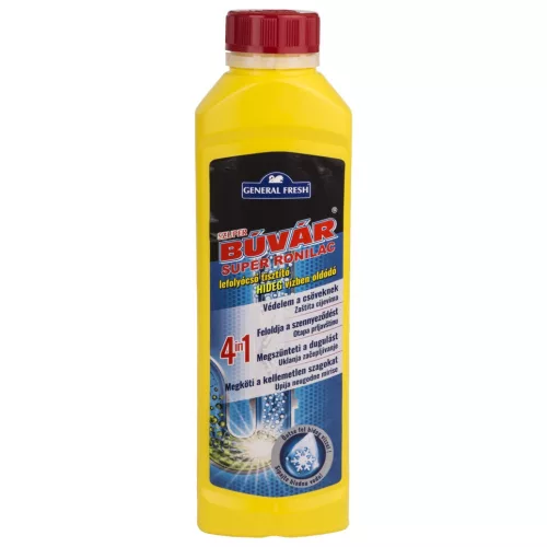 Szuper Búvár lefolyócső tisztító, hideg vízben oldódó 500ml