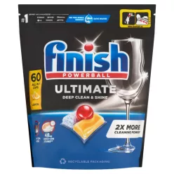   Finish Powerball Ultimate All in 1 mosogatógép kapszula Lemon 60db/csg