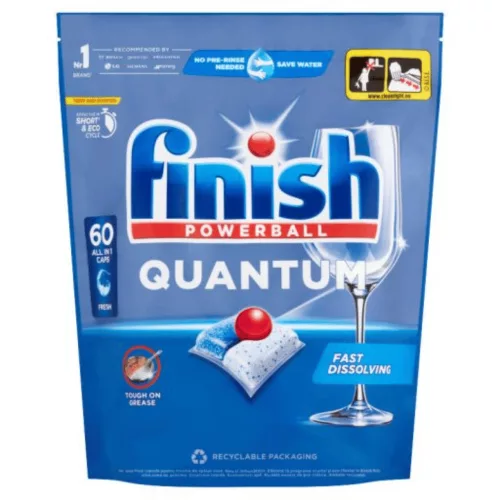Finish Powerball Quantum mosogatógép kapszula 60db/cs Fresh