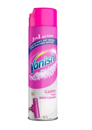Vanish 3 in 1 Action szőnyeg és kárpit tisztító hab, 600 ml