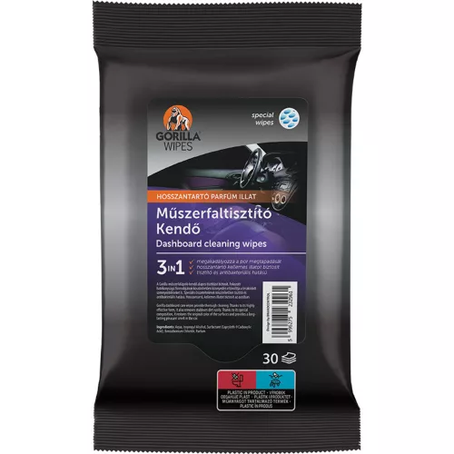 Gorilla nedves műszerfalápló kendő 30db/csomag